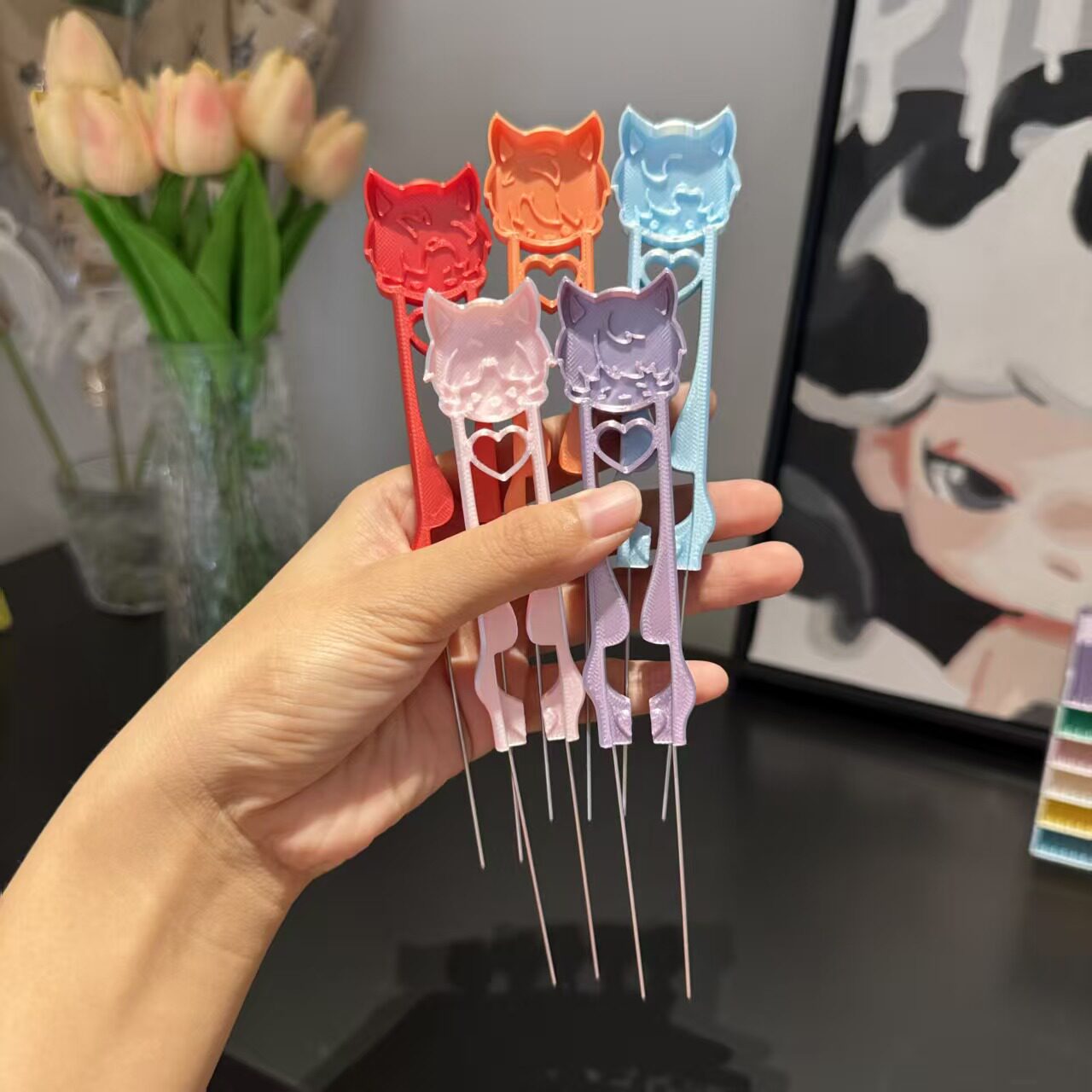 Peler Bead Long Pen Long Neddle