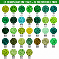 1000 pcs Monochrome B-series PerlerBeads Supplement Pack