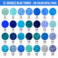 1000 pcs Monochrome C-series PerlerBeads Supplement Pack