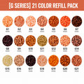 1000 pcs Monochrome G-series PerlerBeads Supplement Pack