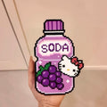 Hello Kitty Juice Perler Beads Pattern