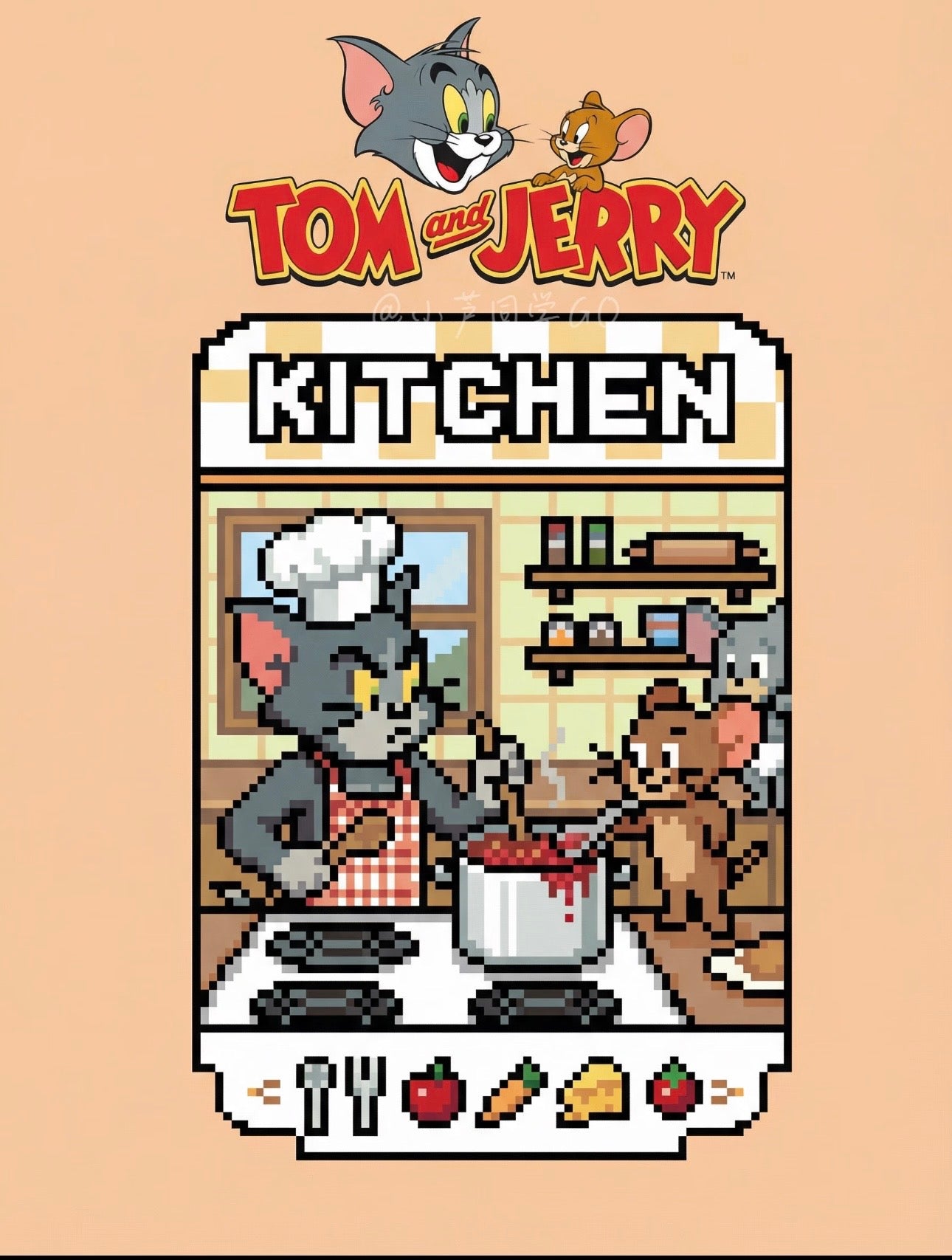 Tom & Jerry Perler Beads Pattern