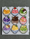 Fruit smoothies Perler Beads Pattern