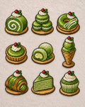 Macha Cake Perler Beads Pattern