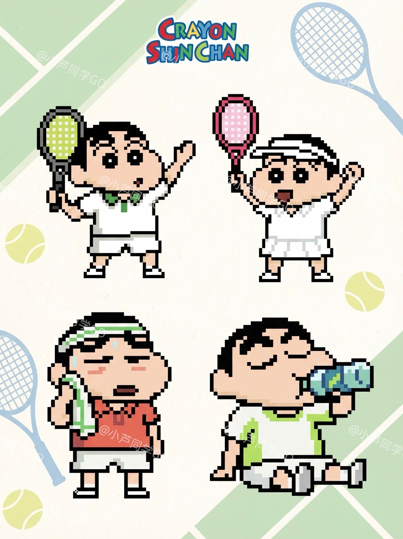 Crayon Shin-chan Perler Beads Pattern