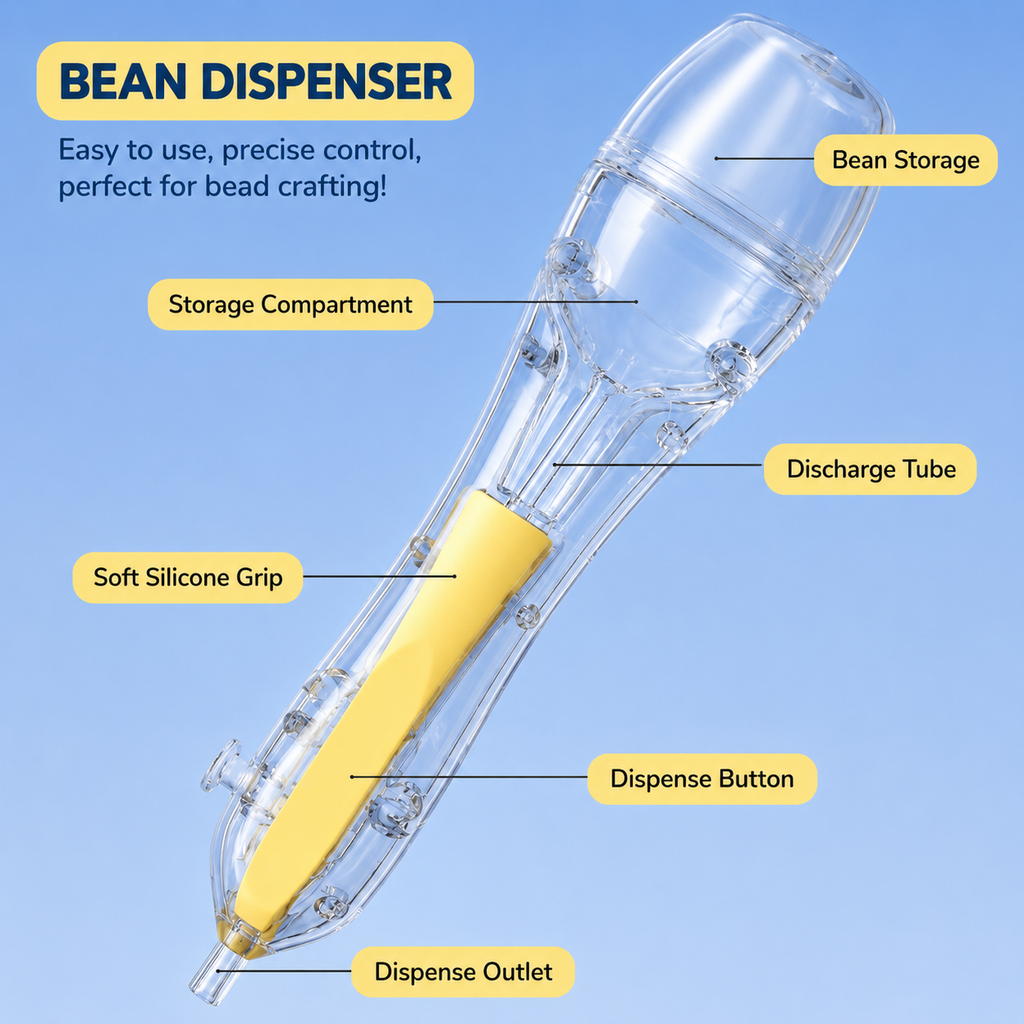 Press-to-use automatic bead-dotting pen
