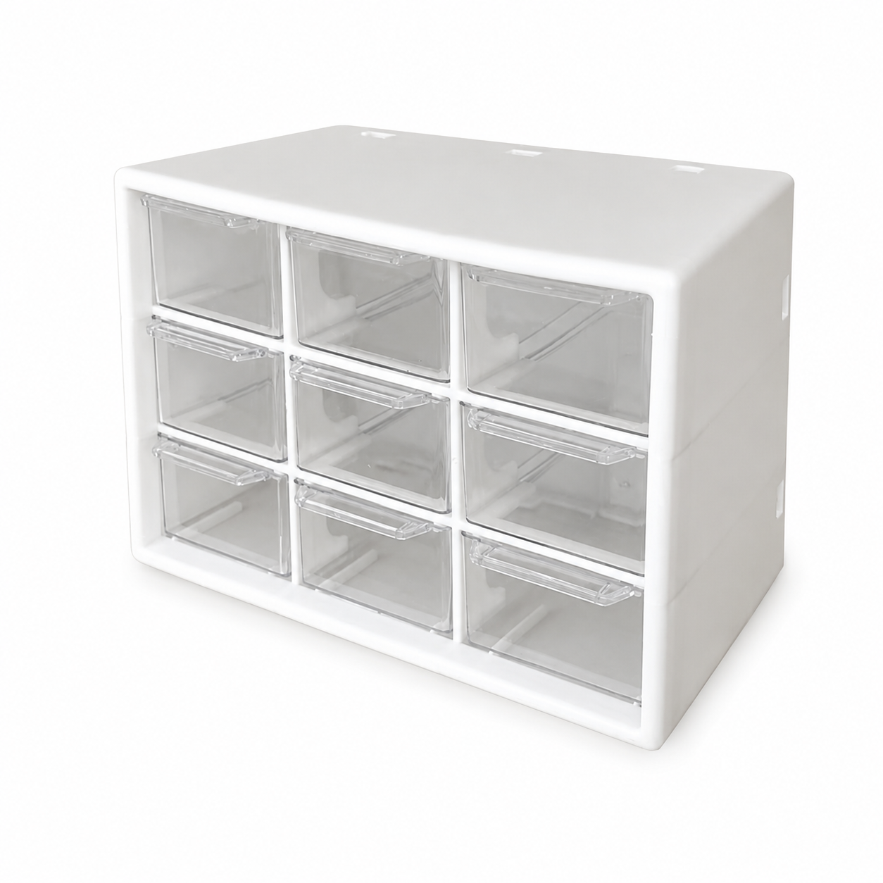 Nine-compartment dustproof drawer-style perler bead storage box
